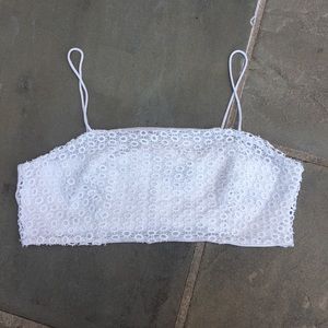 White Top Shop crop top